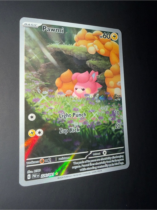 Pokemon Other - Pawmi 226/091, Paldean Fates Illustration Rare — Single